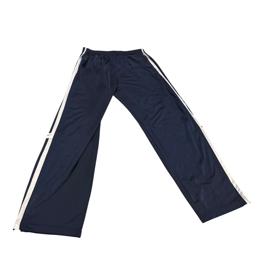 Nike Track Pants XXL Mens‎ Navy Blue White Stripe Warm Up Joggers Vintage Y2K